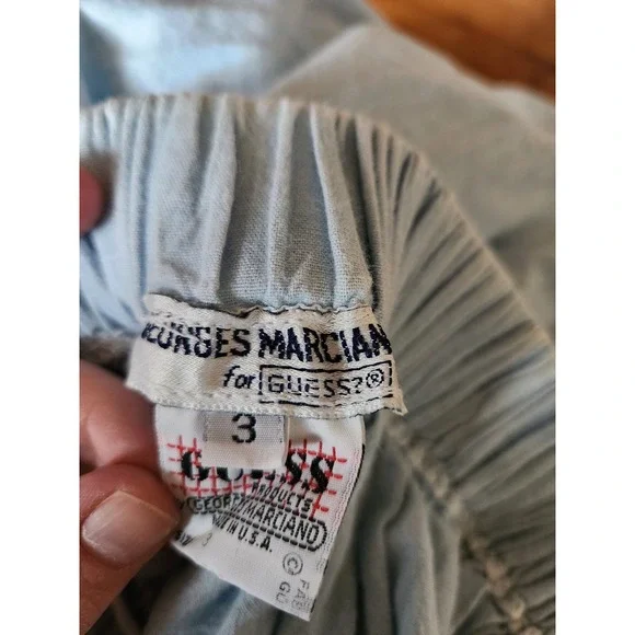 90s Guess Blue Cotton Maxi Skirt‎ - Picture 4 of 7